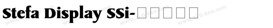 Stefa Display SSi字体转换